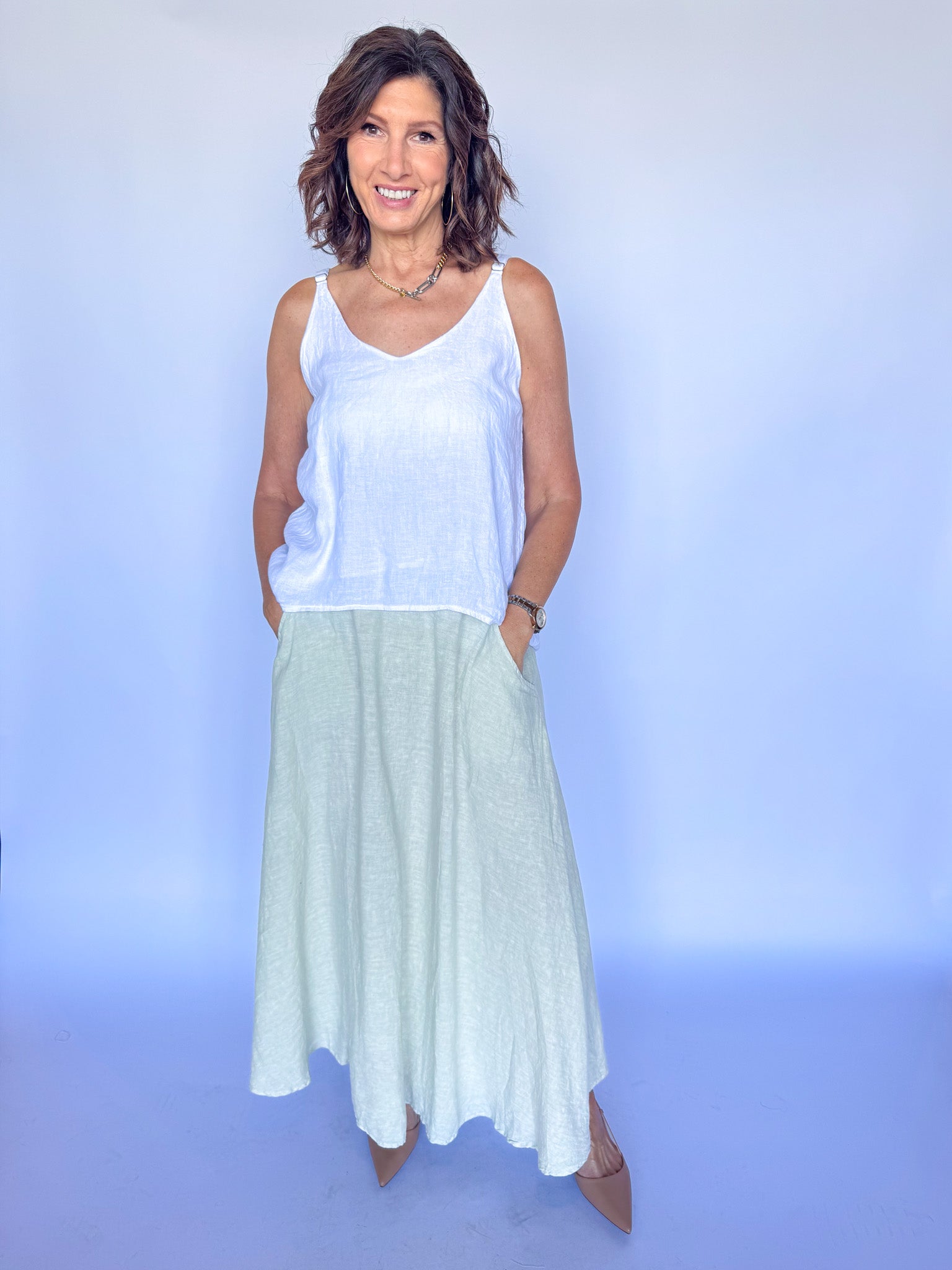 KELLY TANK-WHITE