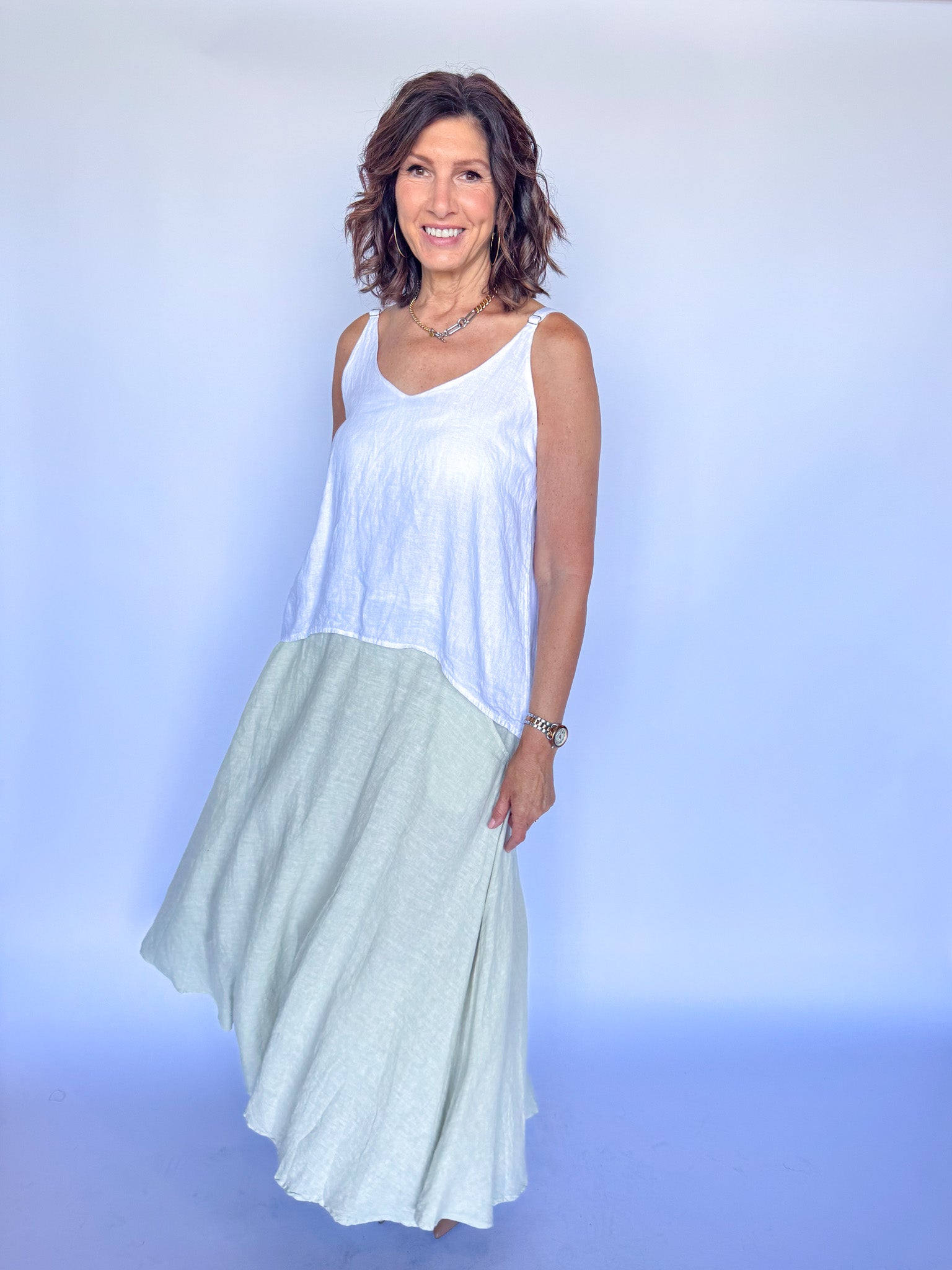 JULIE SKIRT-BEIGE