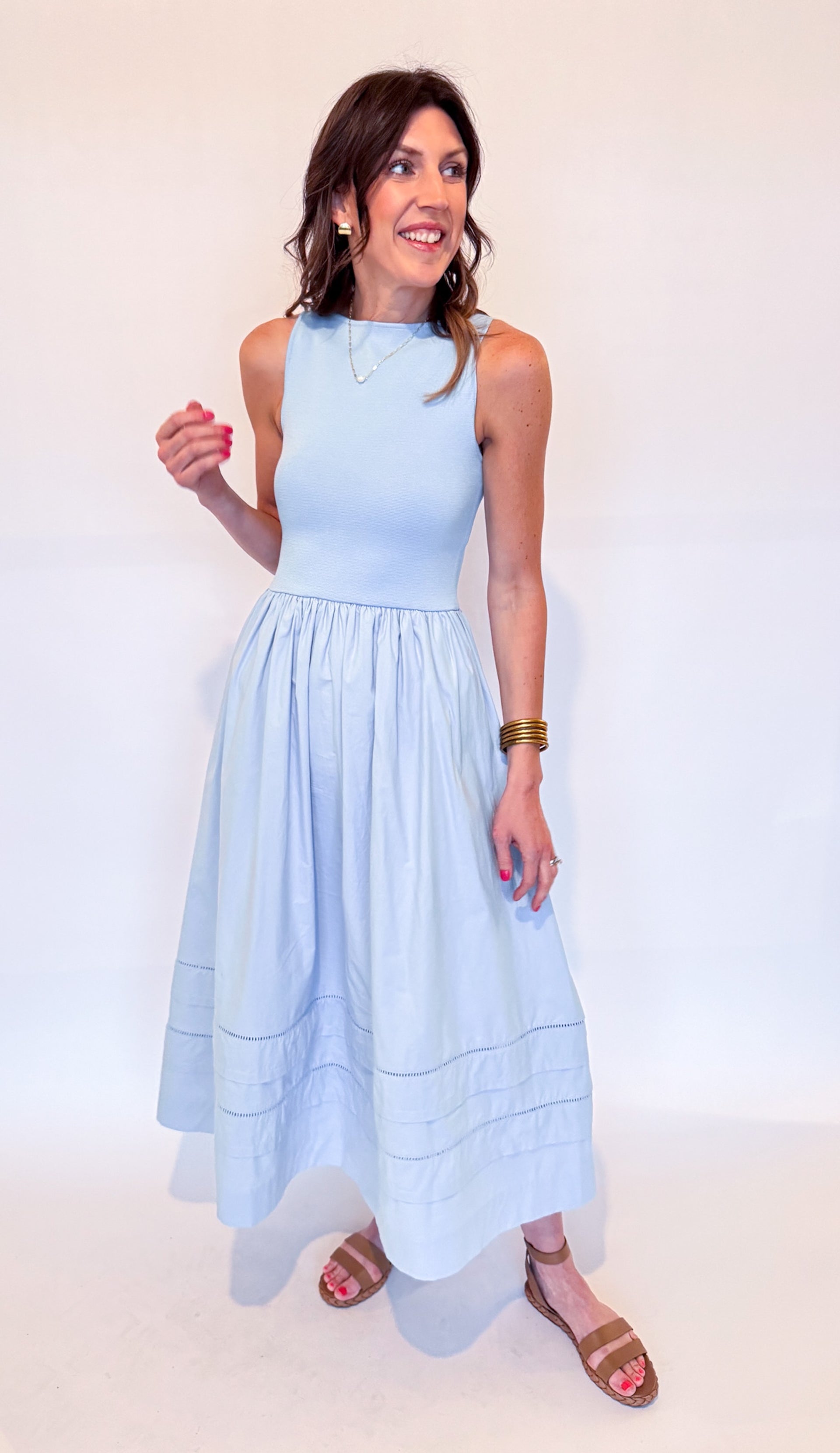 NATALY DRESS-BLUE