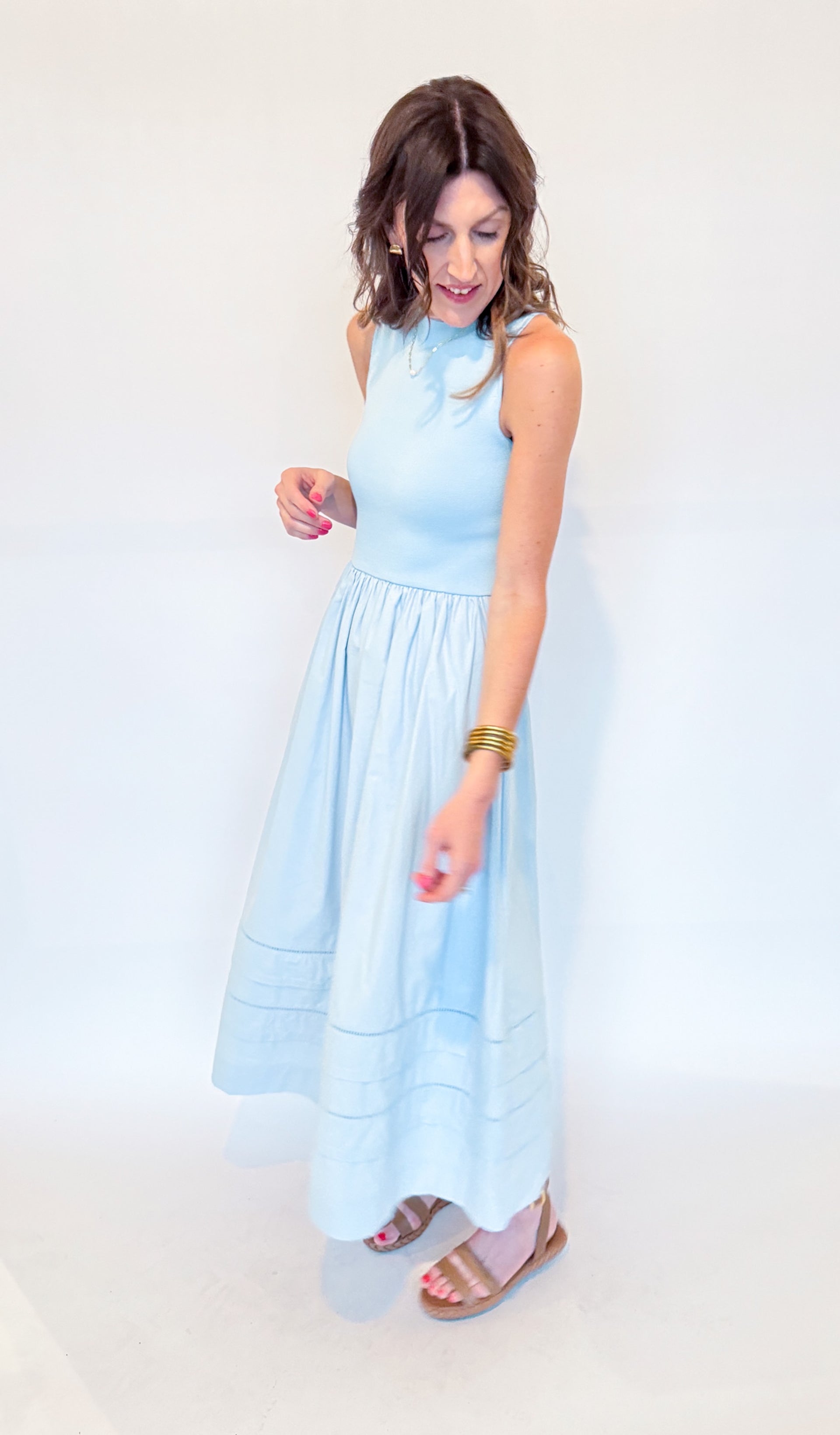 NATALY DRESS-BLUE