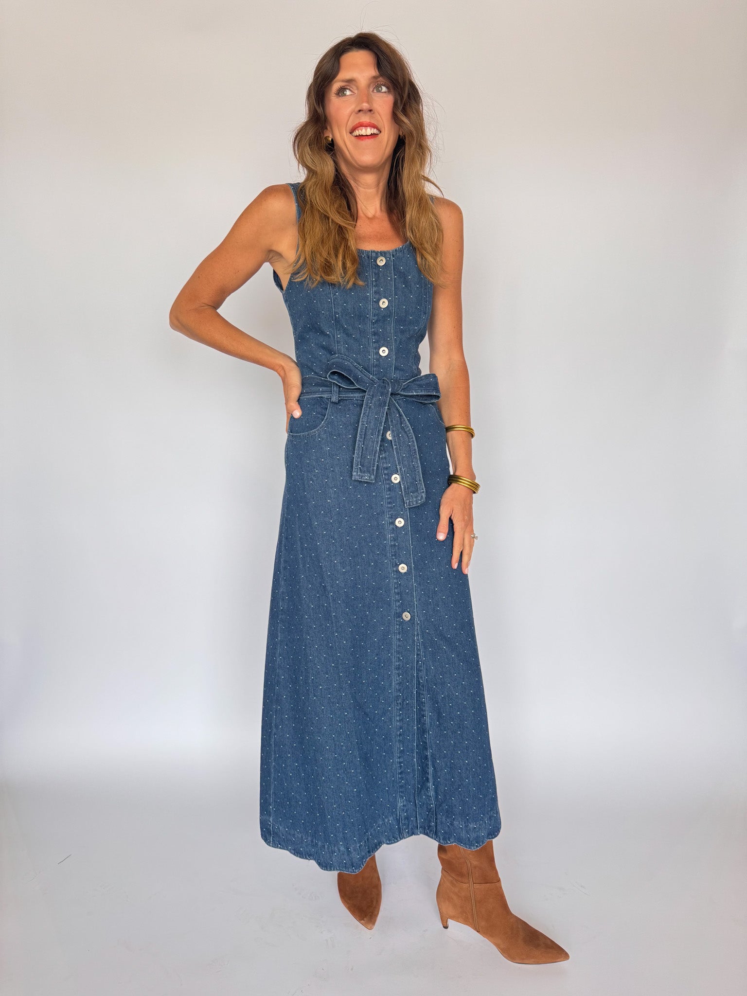 HEIDI DRESS-DENIM