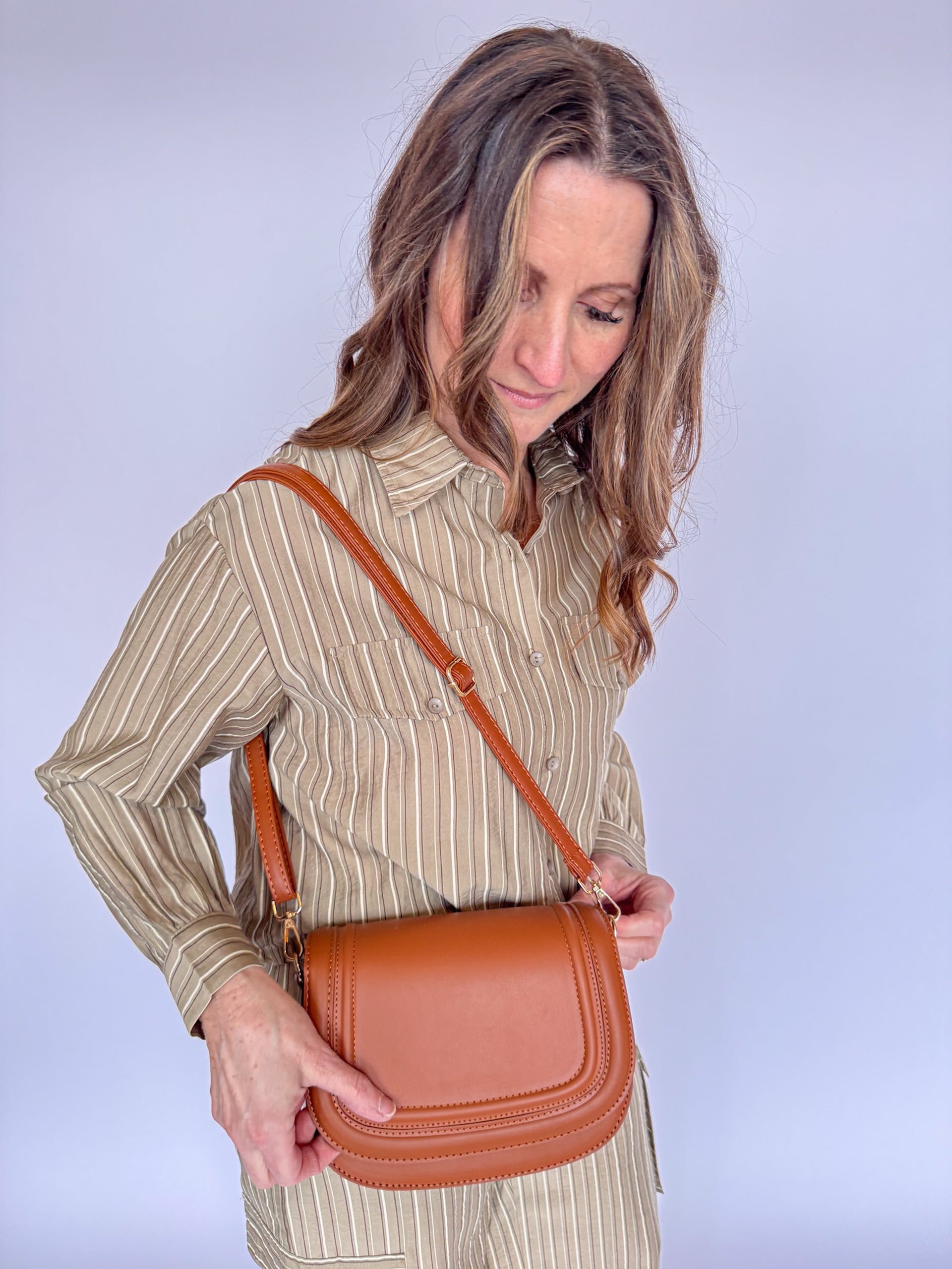 CARACOL EQUESTRIAN LOOK SHOULDER BAG