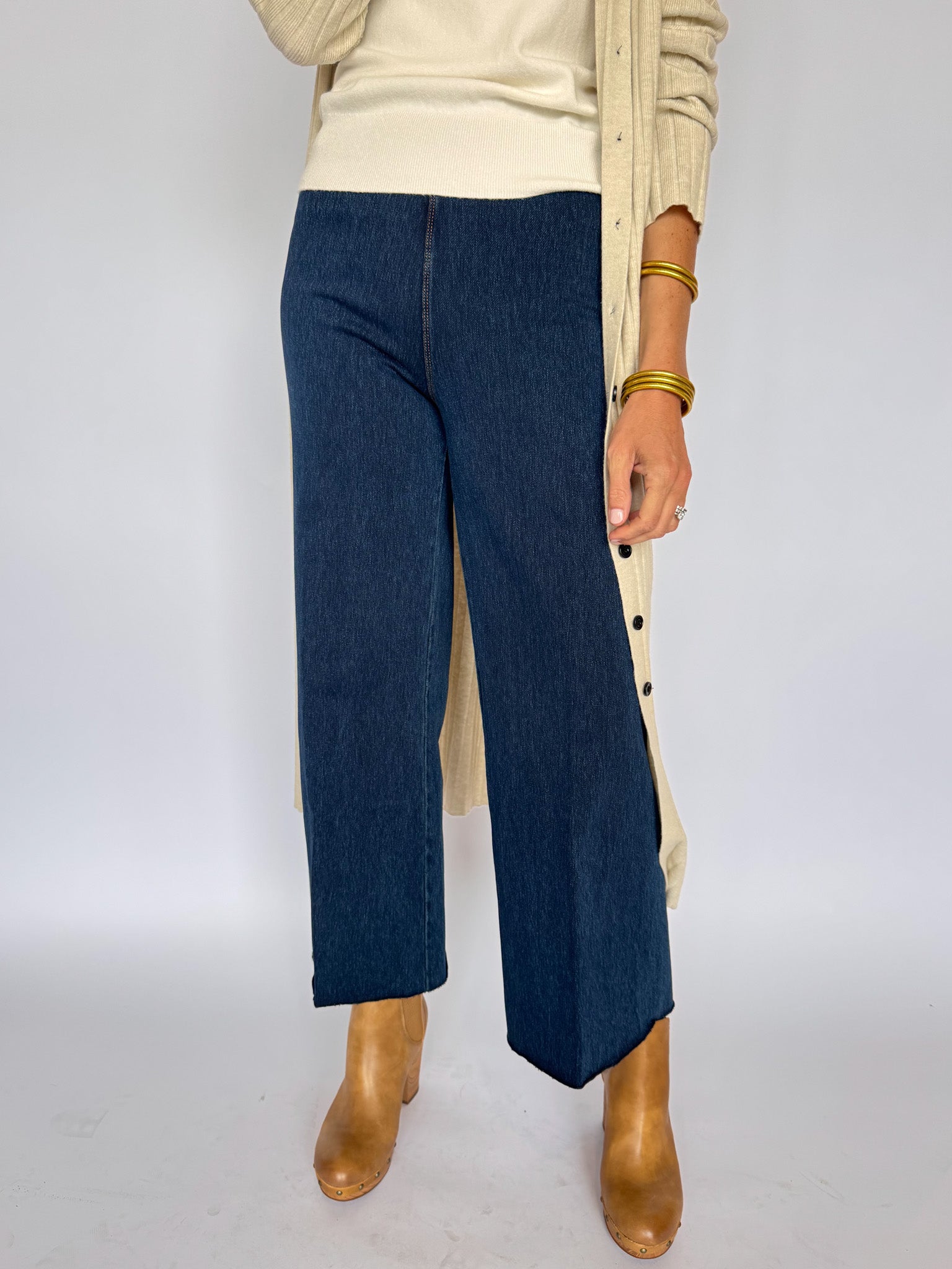 ERIN FAYE HI WAIST WIDE LEG DENIM-INDIGO