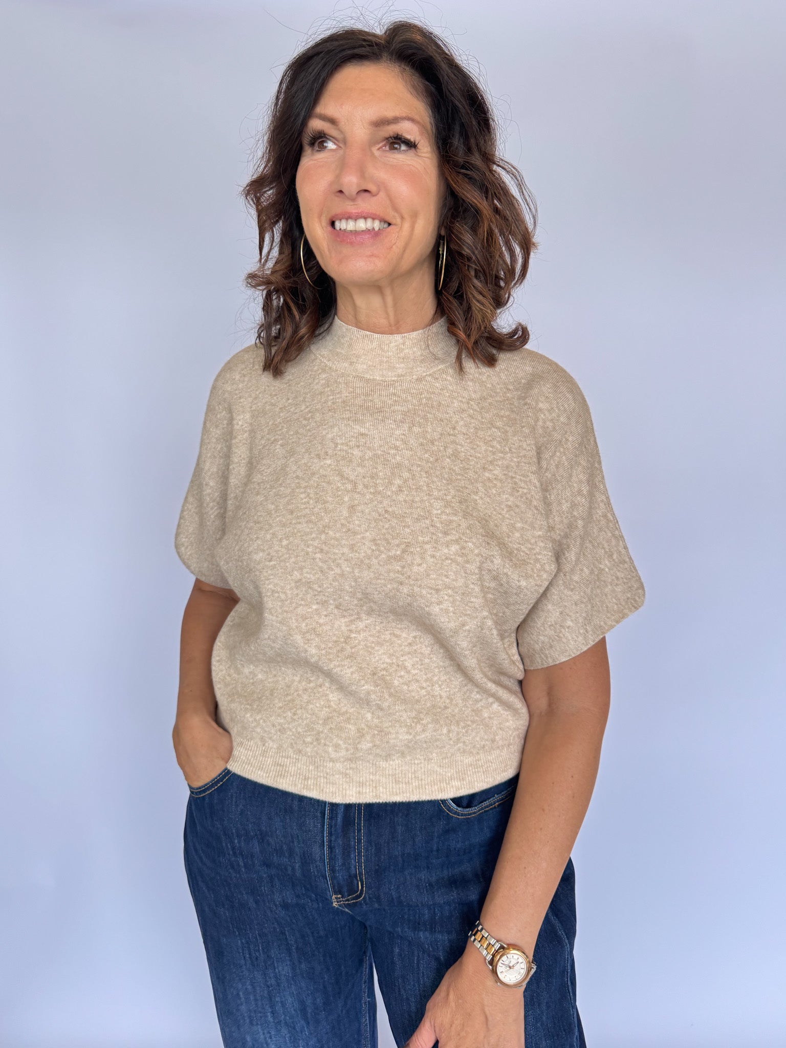 TREASURE SWEATER-TAUPE