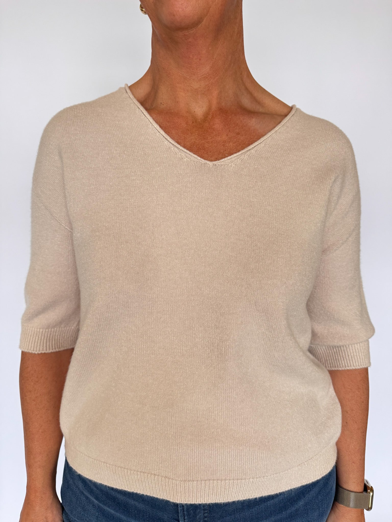 MARY TOP-BEIGE