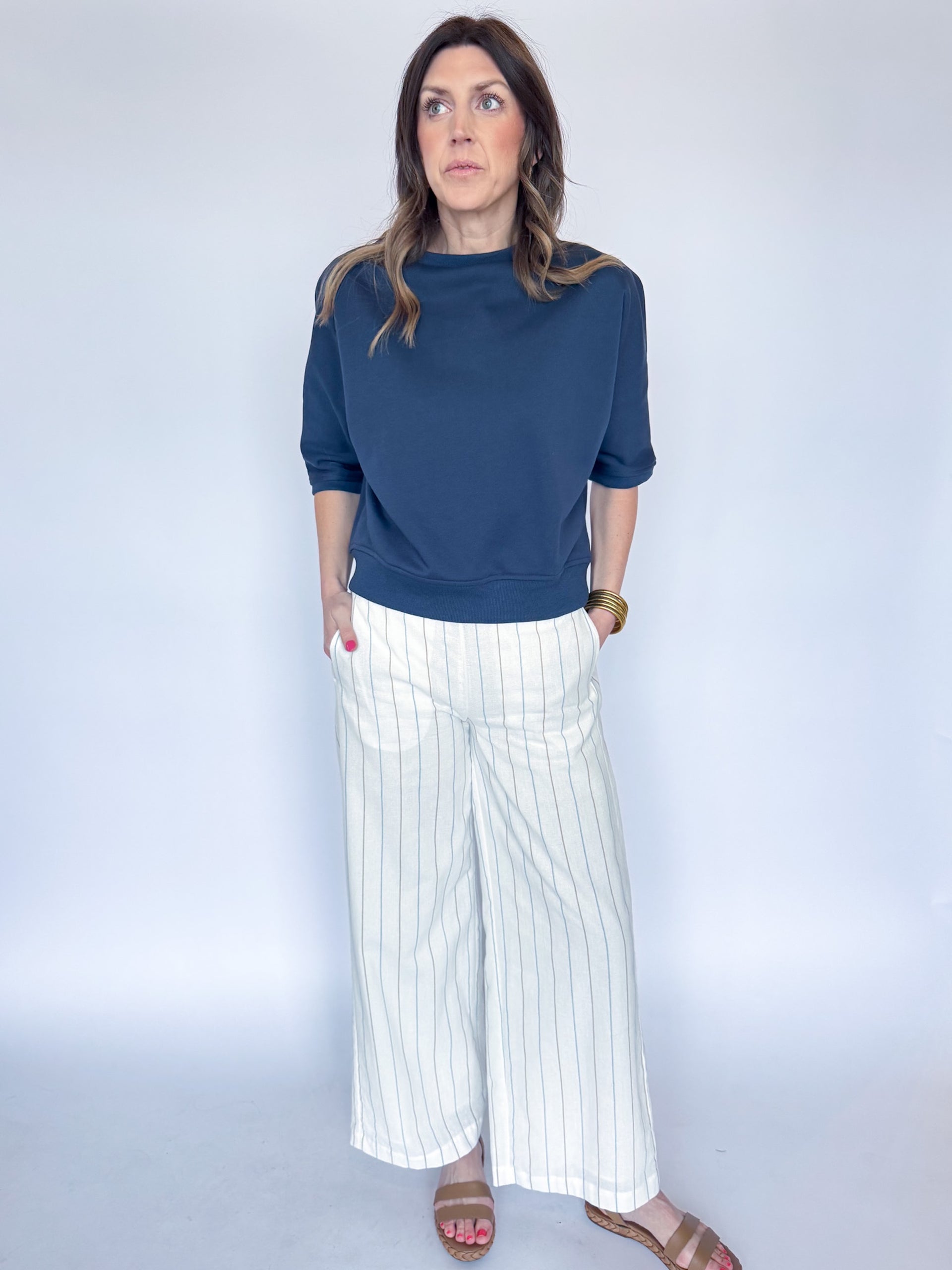 CLARISSA TOP-NAVY