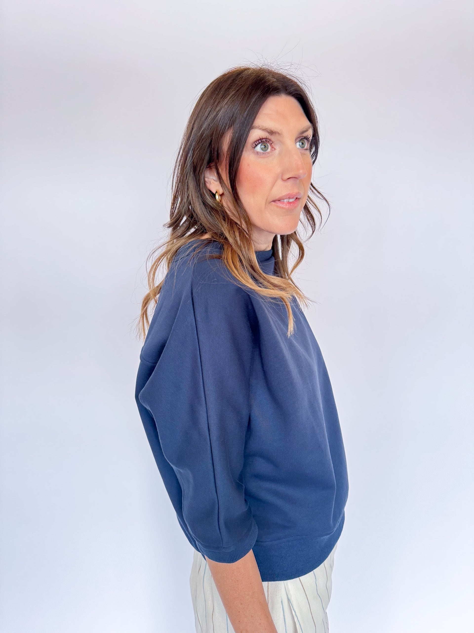 CLARISSA TOP-NAVY
