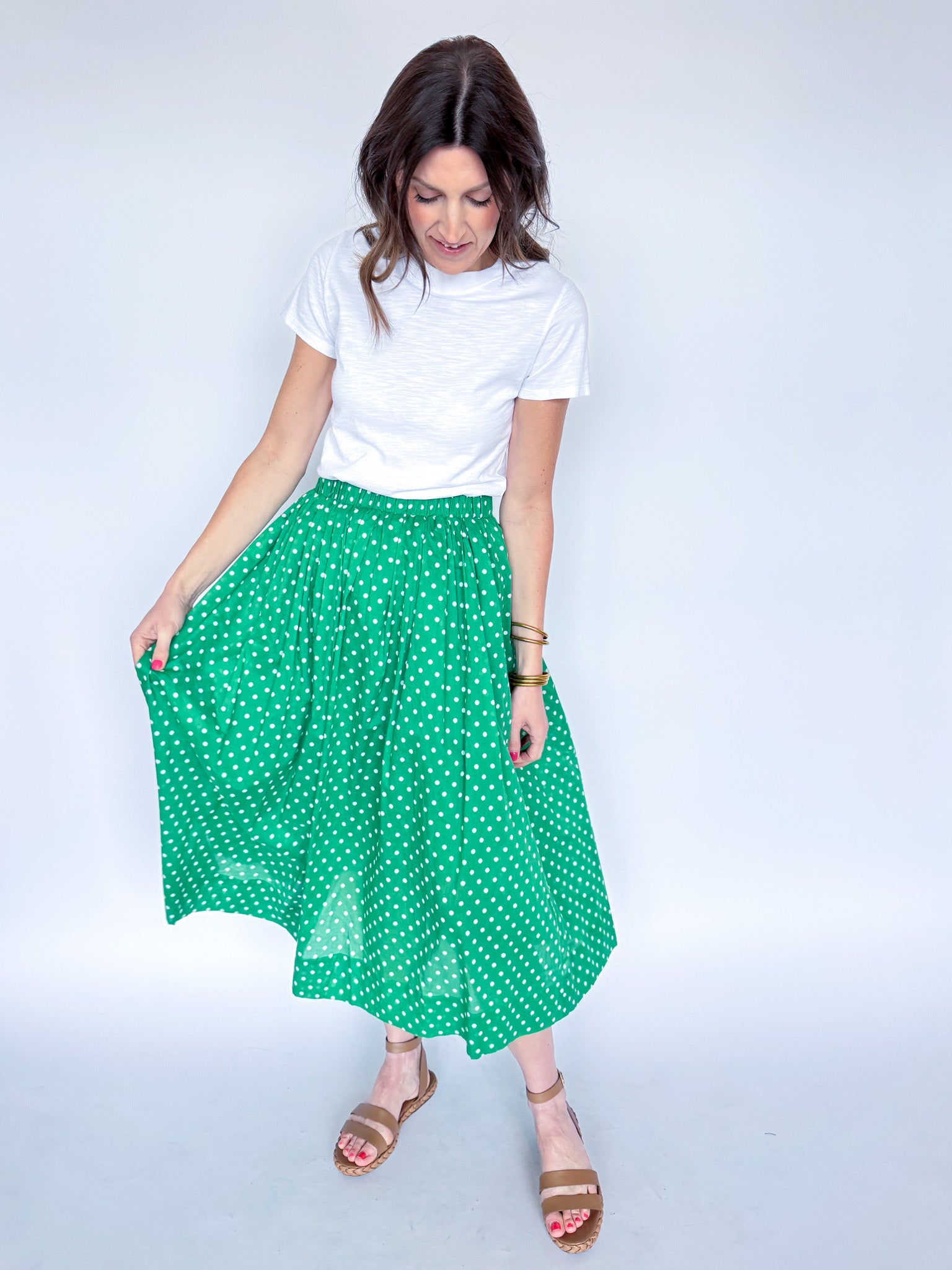 LIZA SKIRT-GREEN