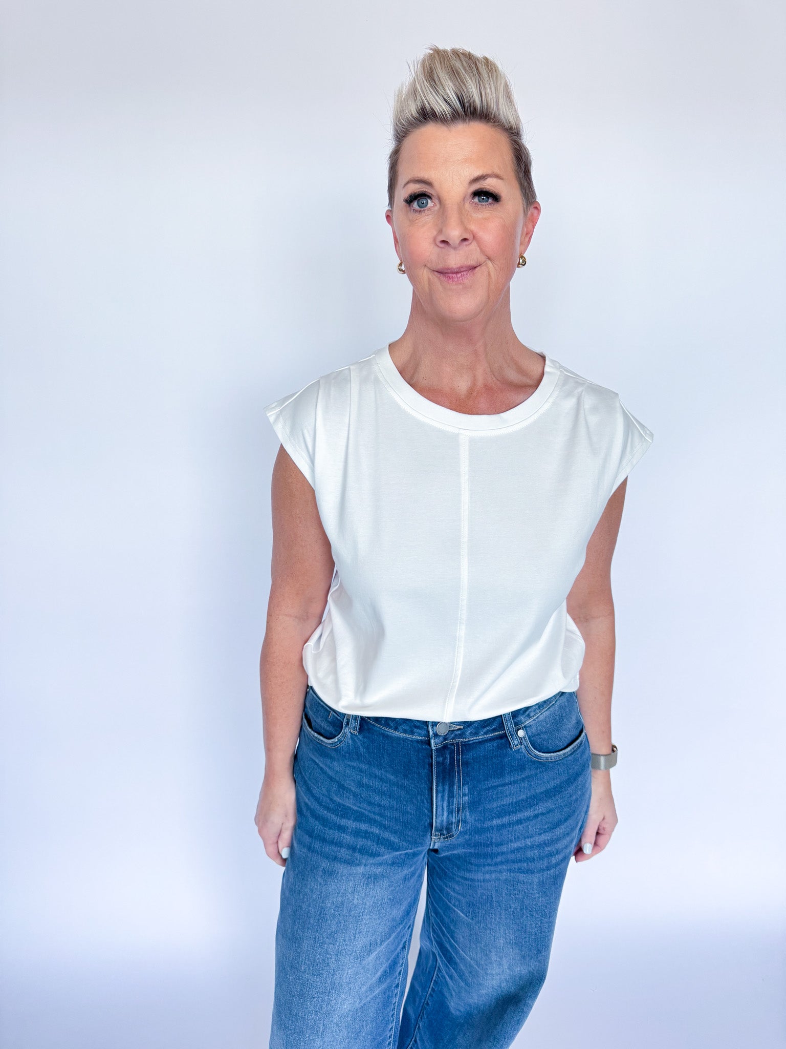 CASEY TOP-IVORY