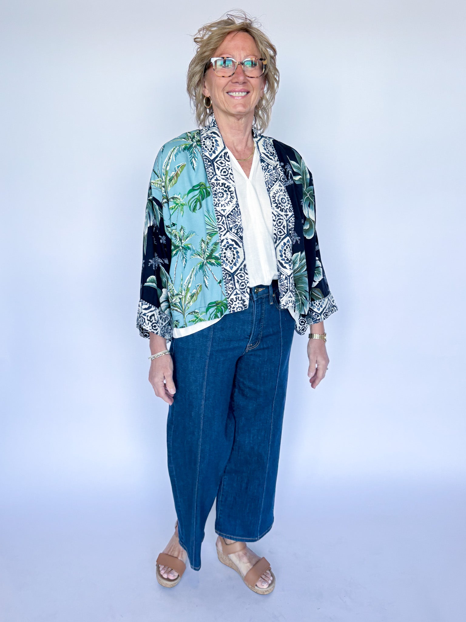 PALM CARDIGAN-ONE SIZE