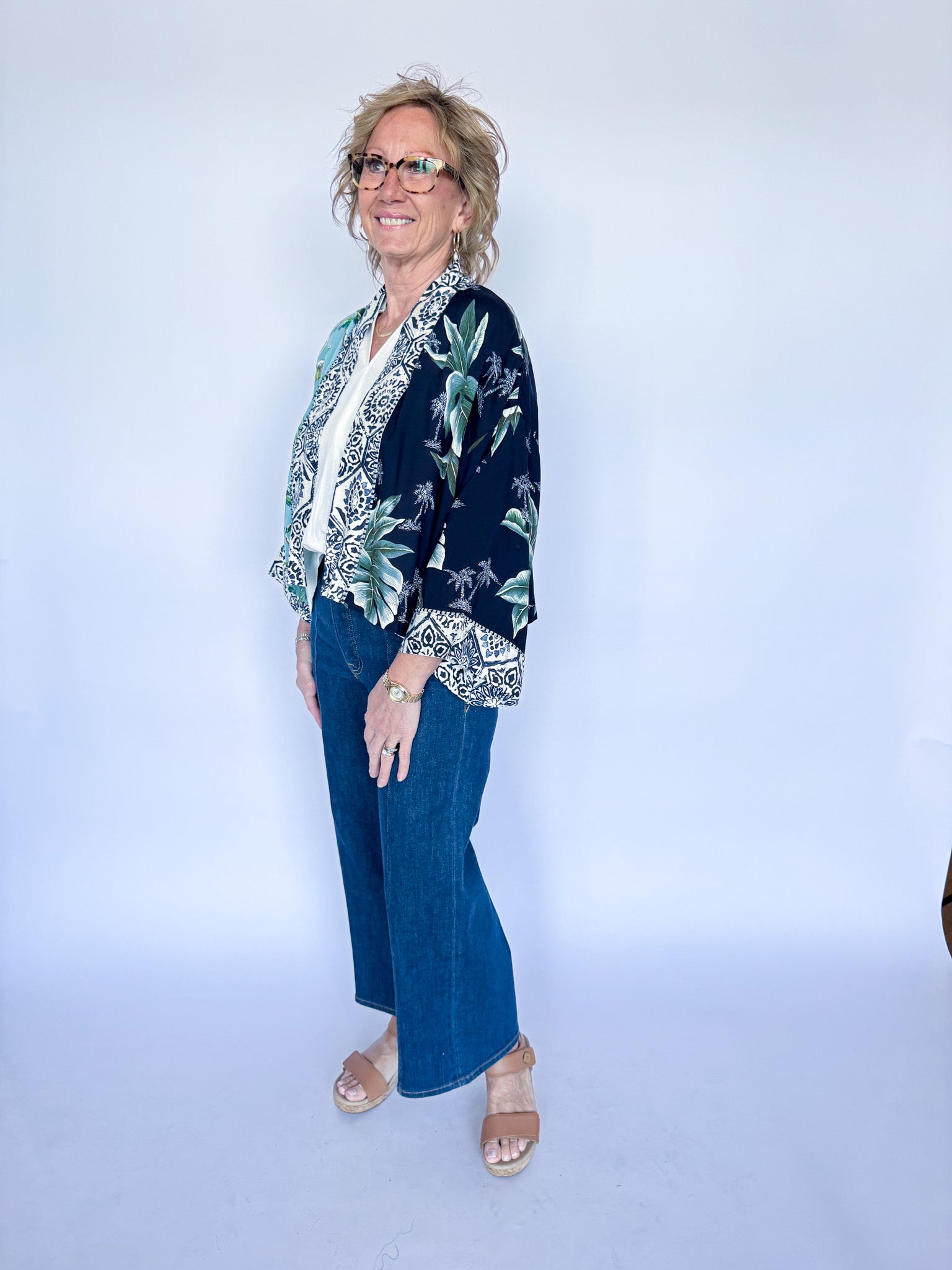 PALM CARDIGAN-ONE SIZE