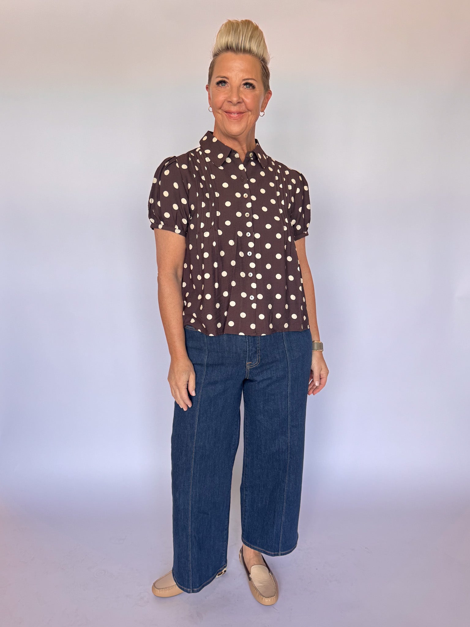 GOOD WAIST PALAZZO CROPPED JEANS