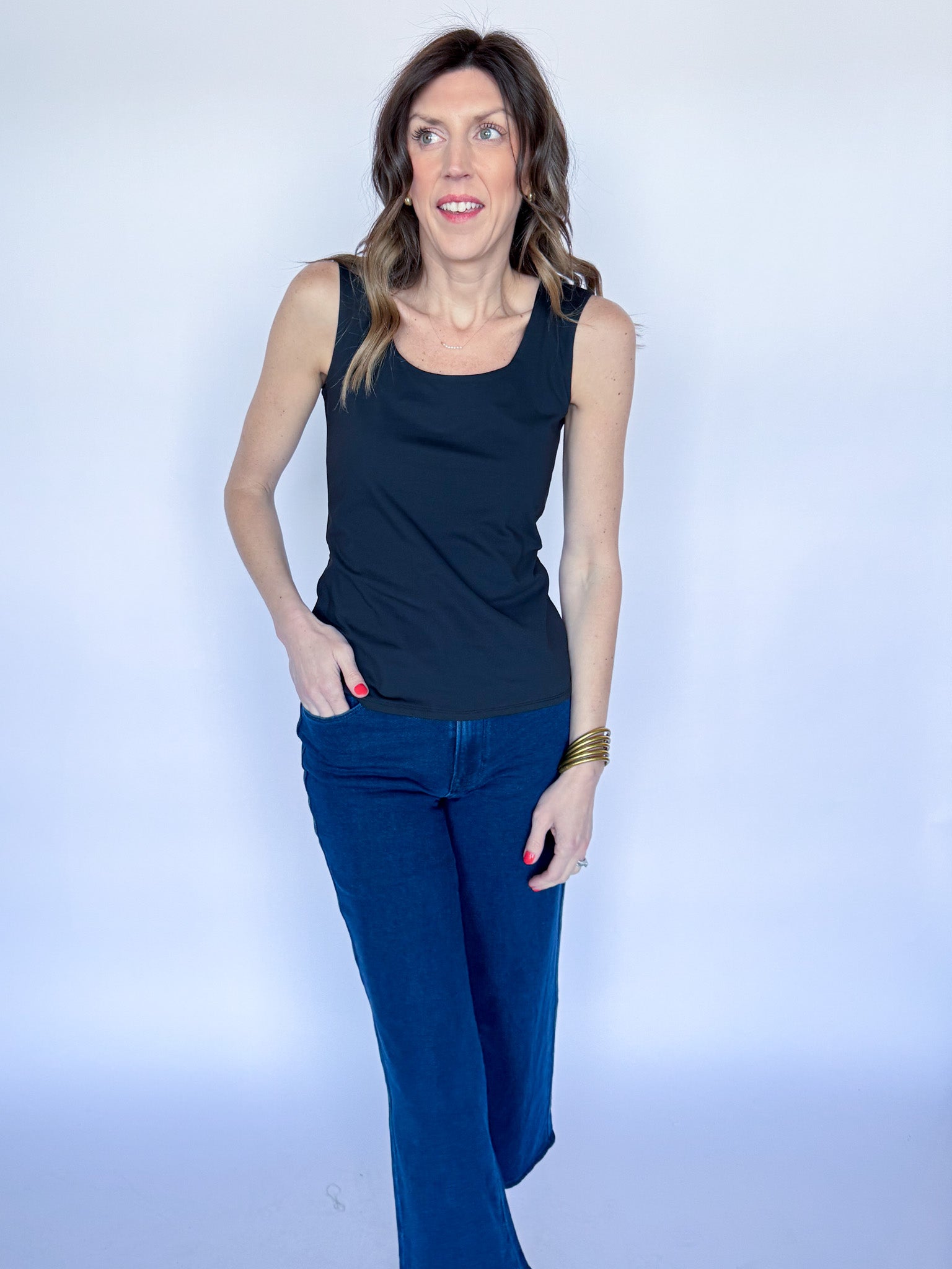 EVIE SCOOP NECK TANK