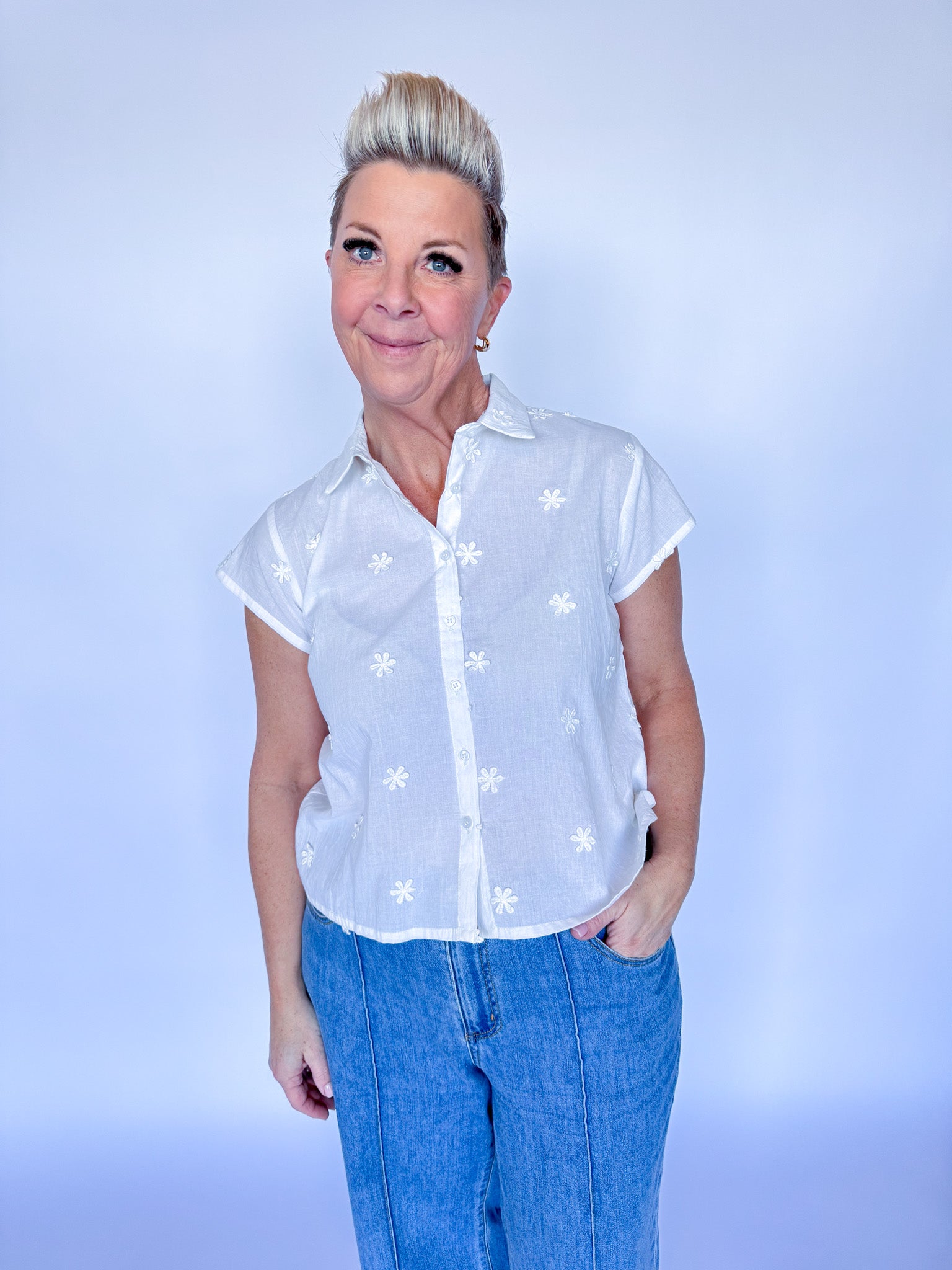 HONEY S/S TOP-WHITE