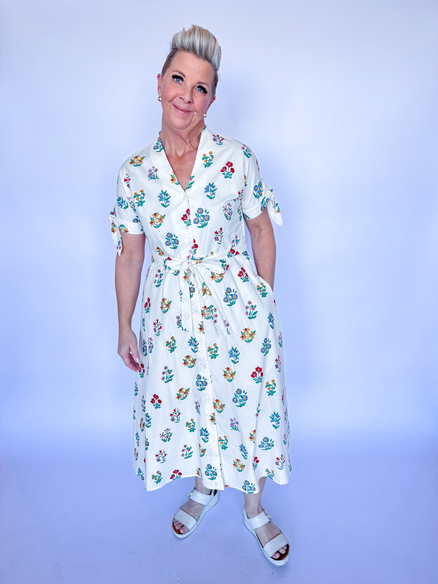 SCOTTIE GARDENER PRINT DRESS
