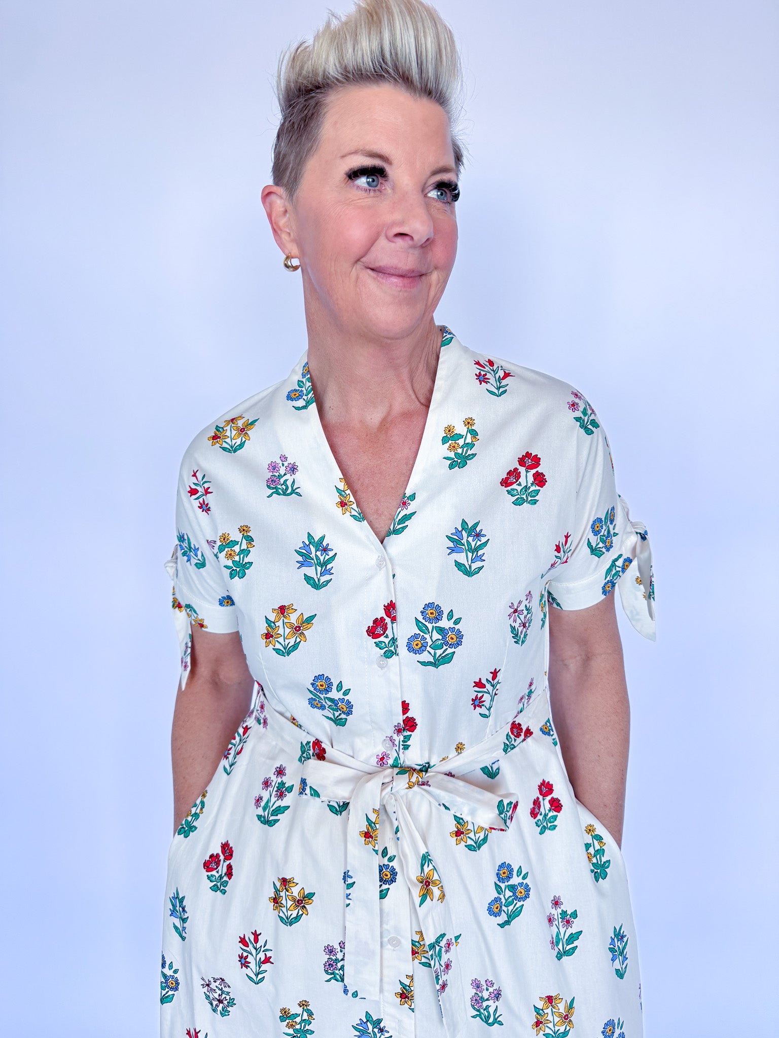 SCOTTIE GARDENER PRINT DRESS