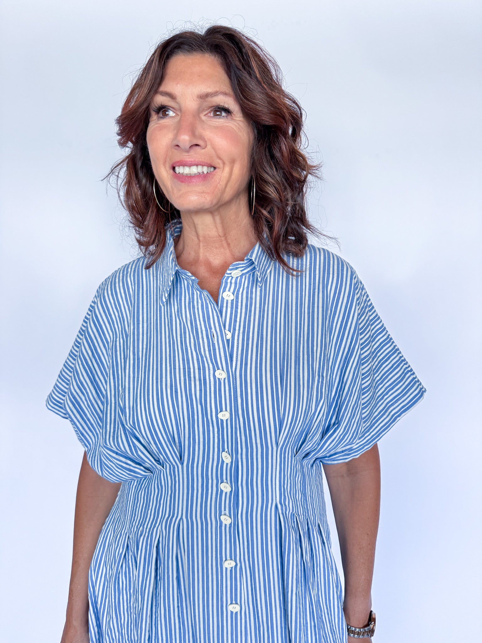 ASTER DRESS-BLUE