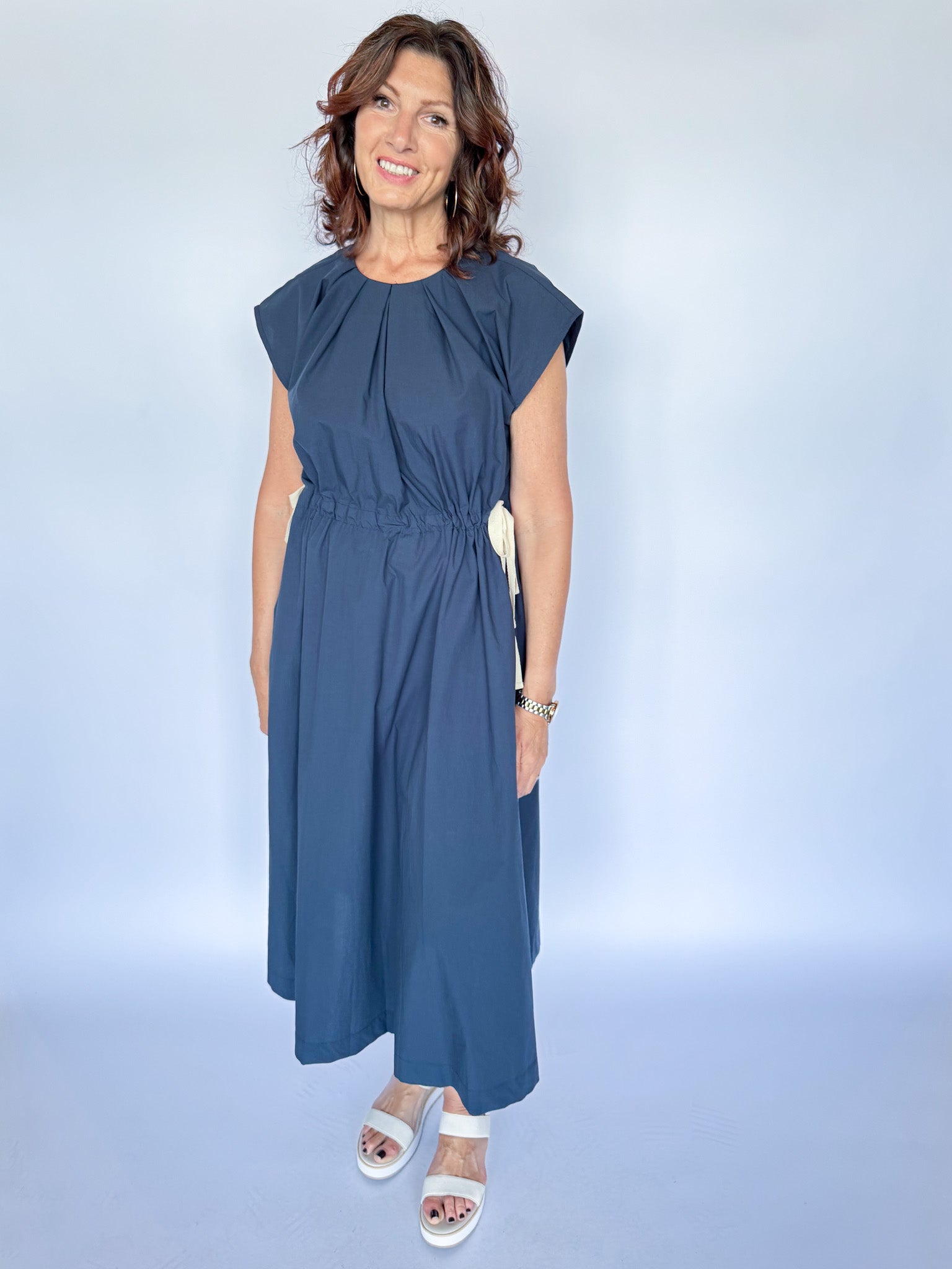 NAIS JEANNE DRESS-NAVY