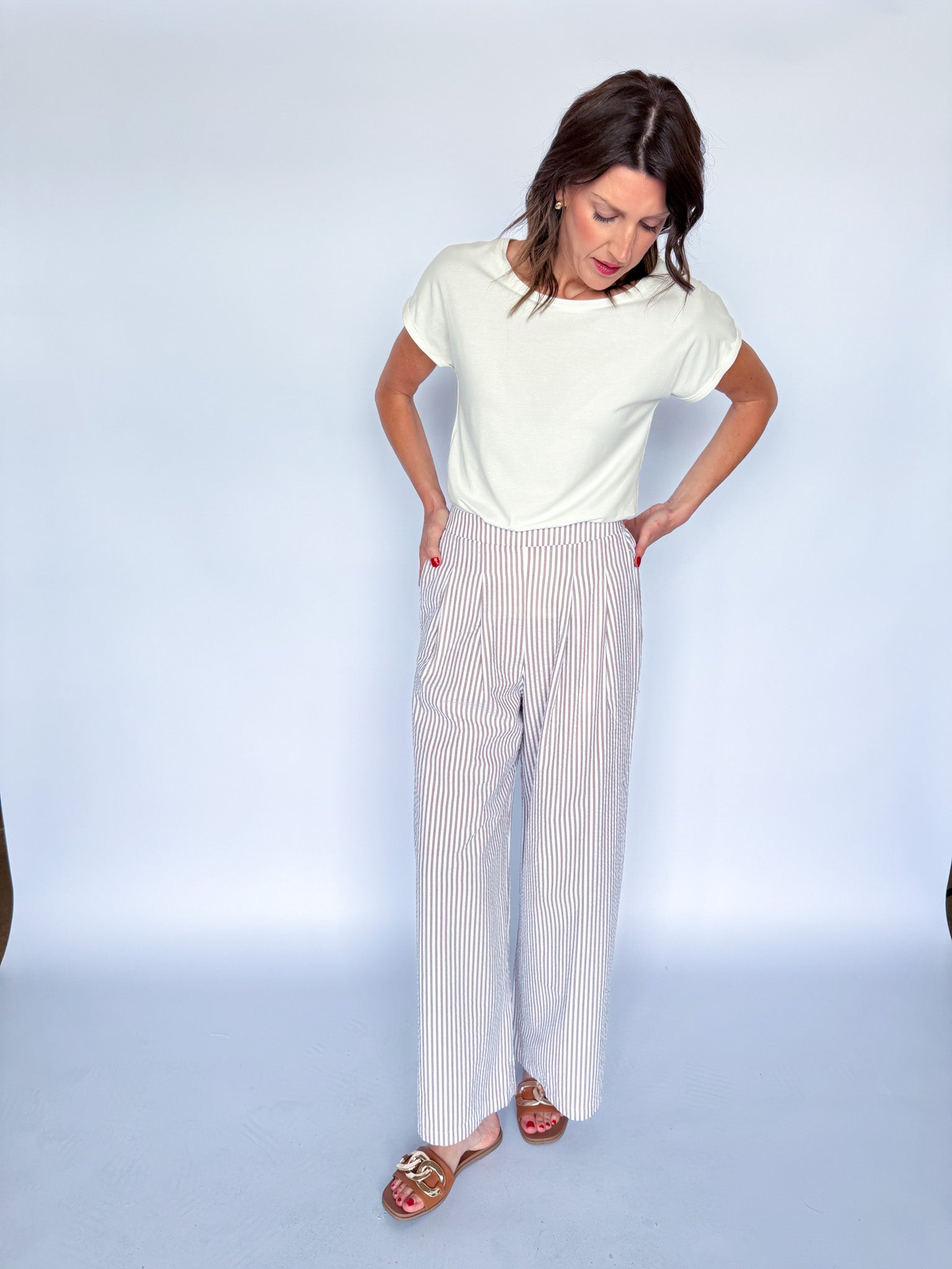 ELSA PANTS-STONE