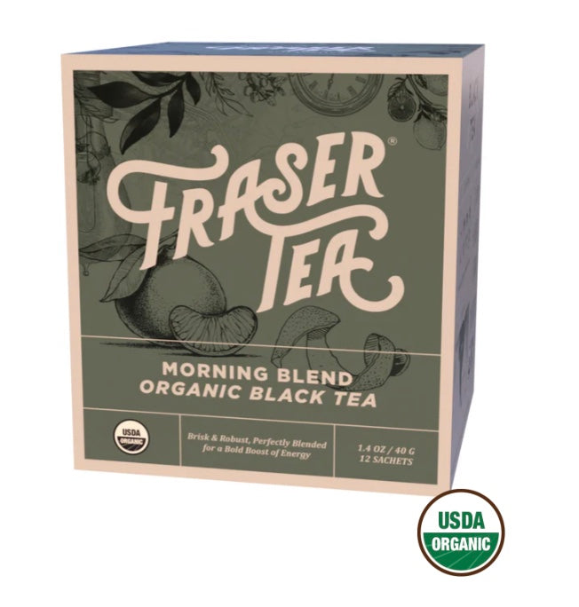 FRASER TEA MORNING BLEND ORGANIC BLACK TEA