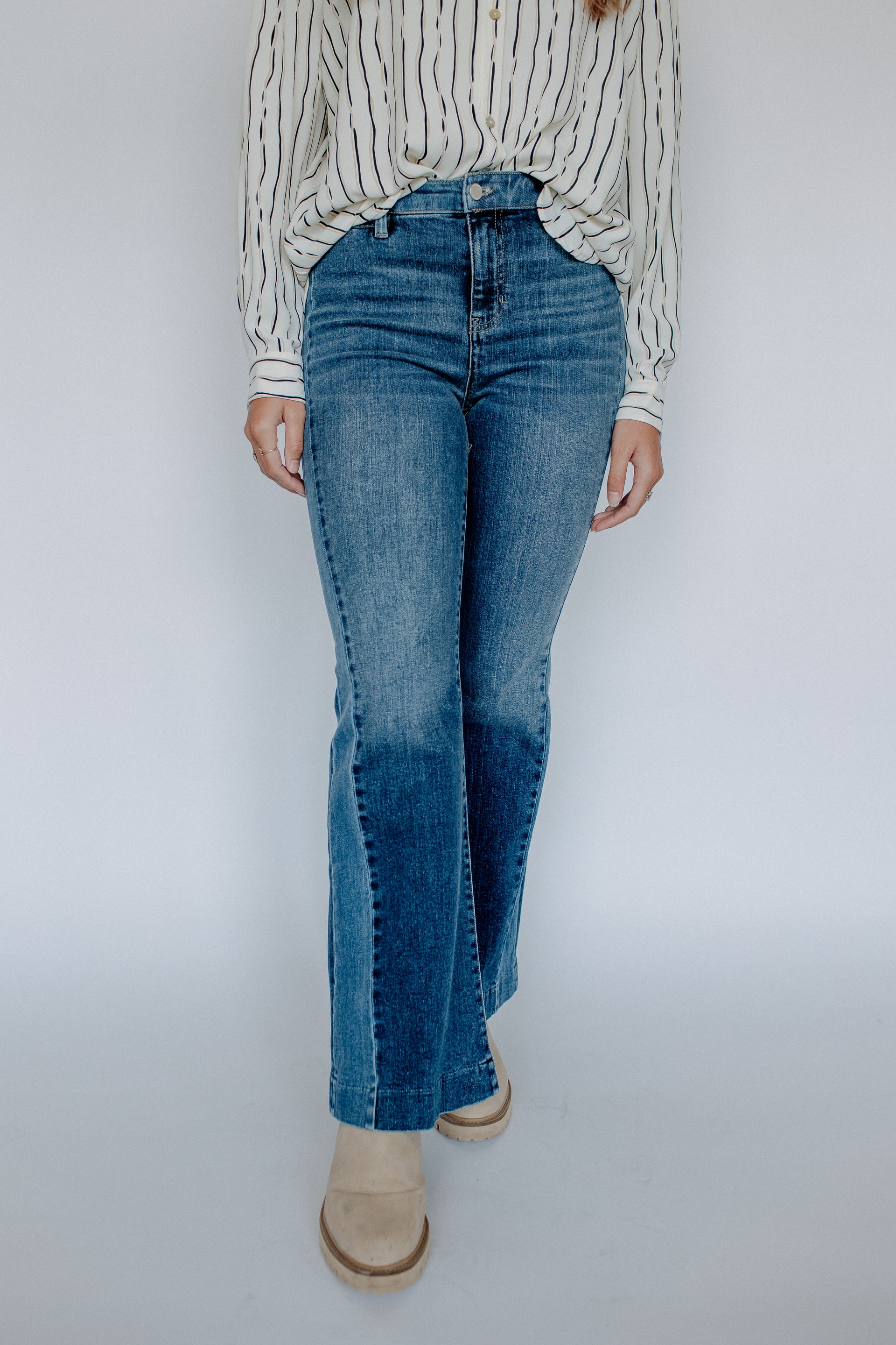 HANNAH FLARE DENIM-RIDGELY