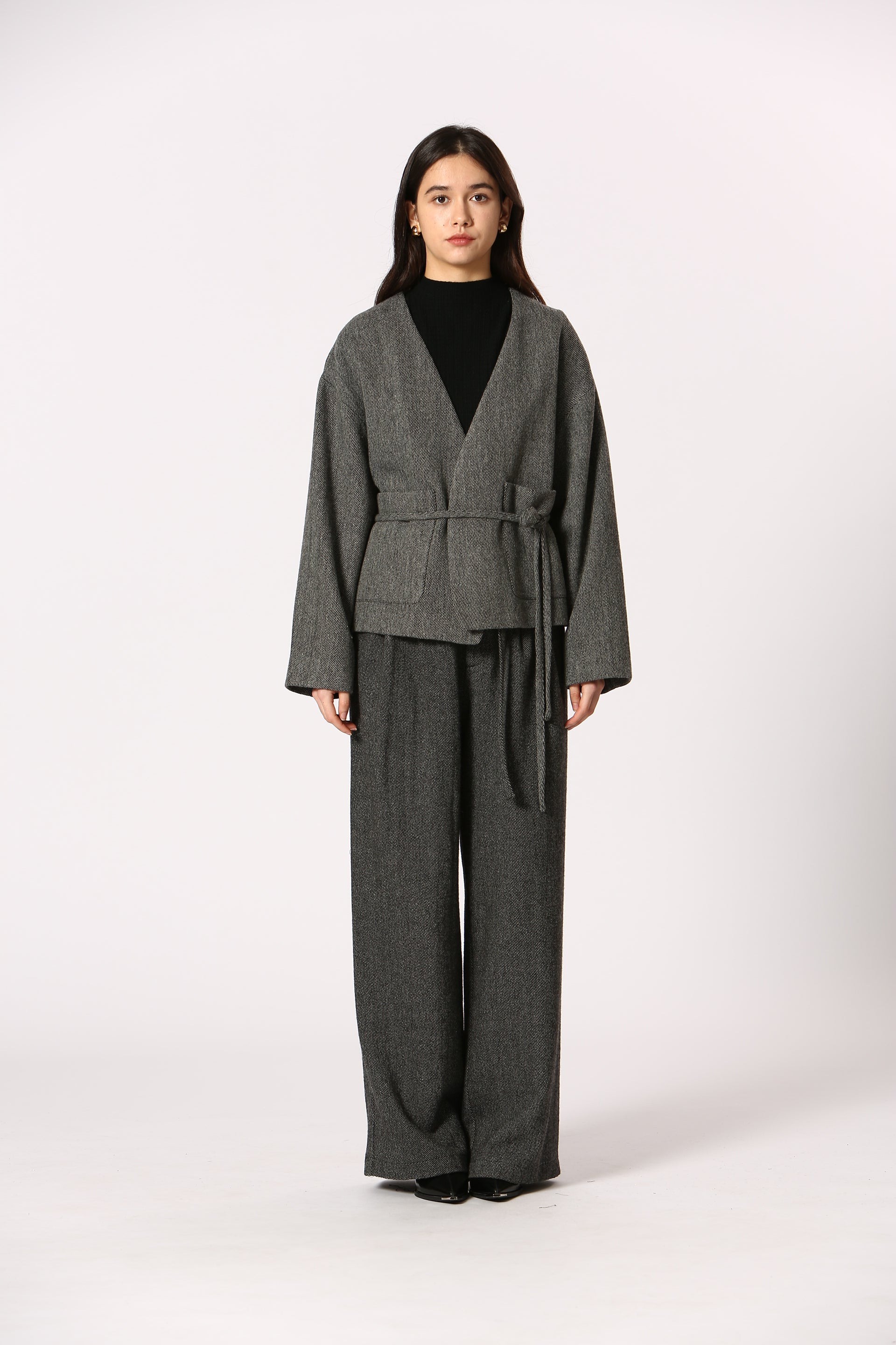 NOELLE TWEED JACKET-GREY