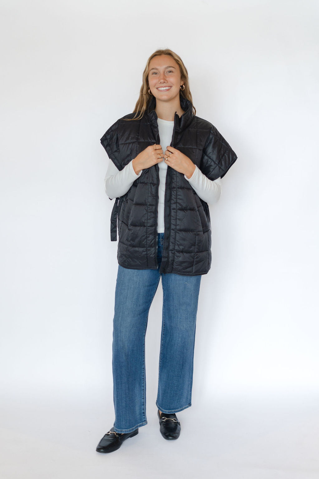 KAIA PADDED VEST-BLACK