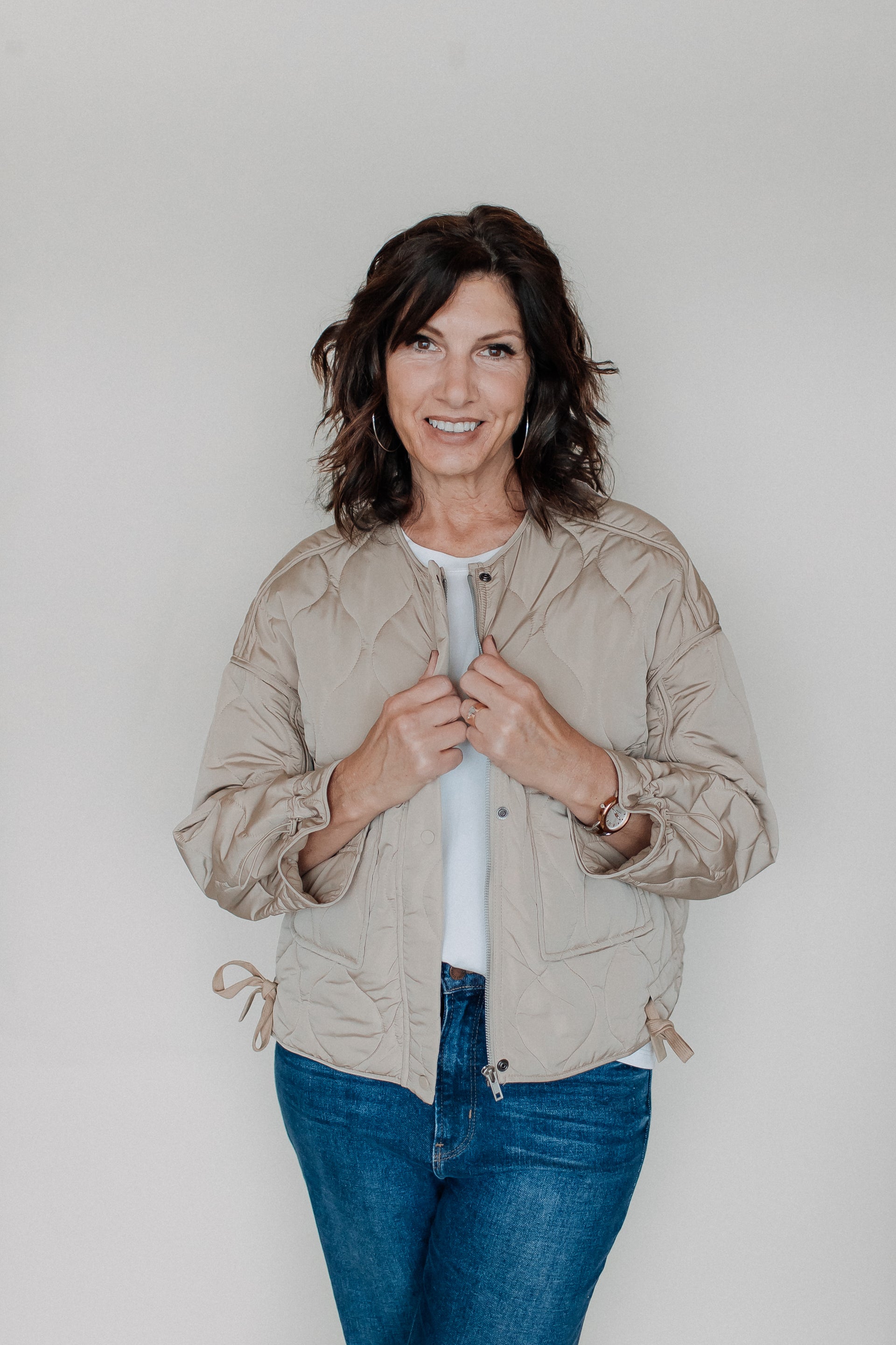THE KARA JACKET-TAN