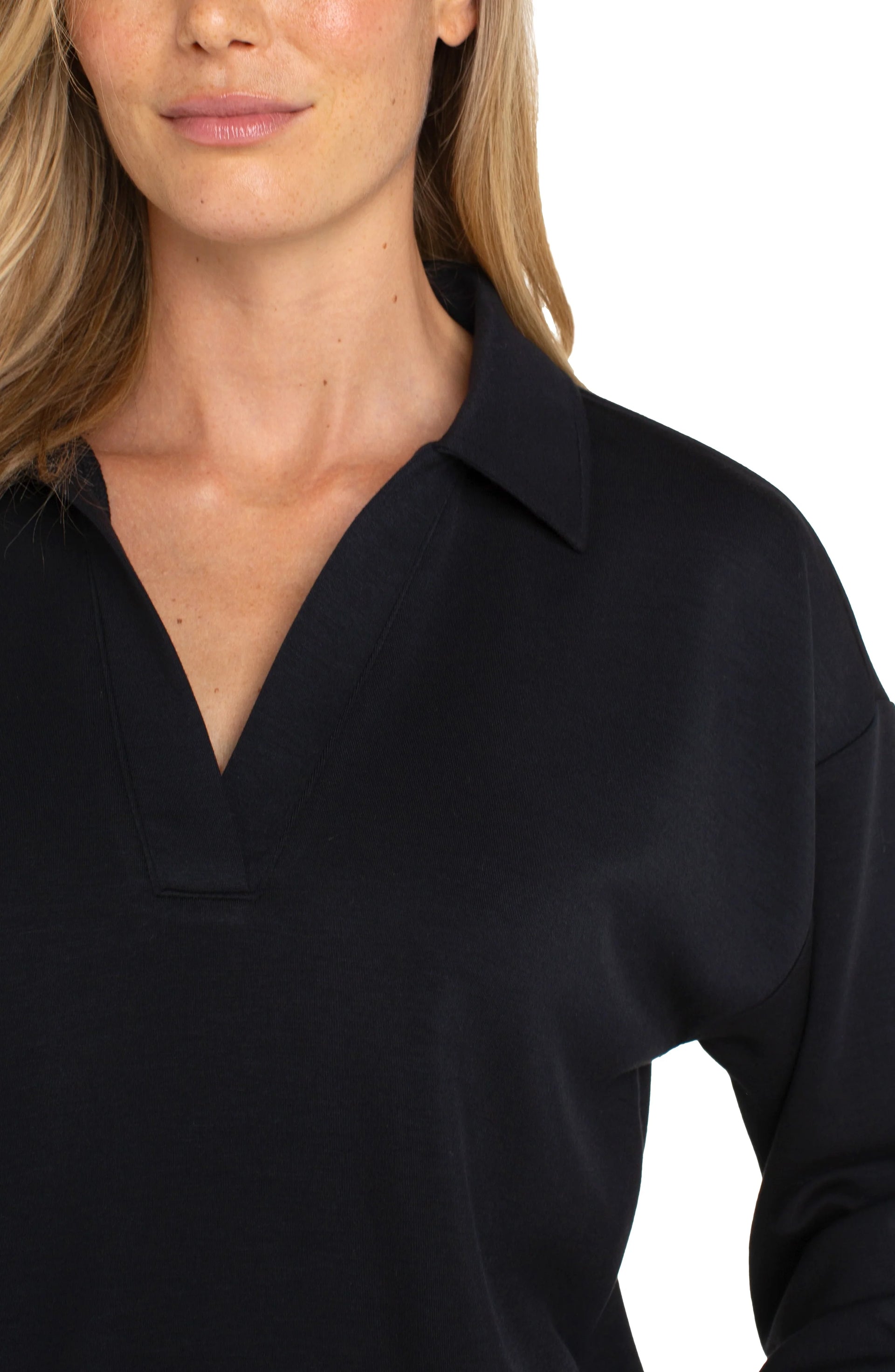 BELLA CLOUD NINE TOP-BLACK