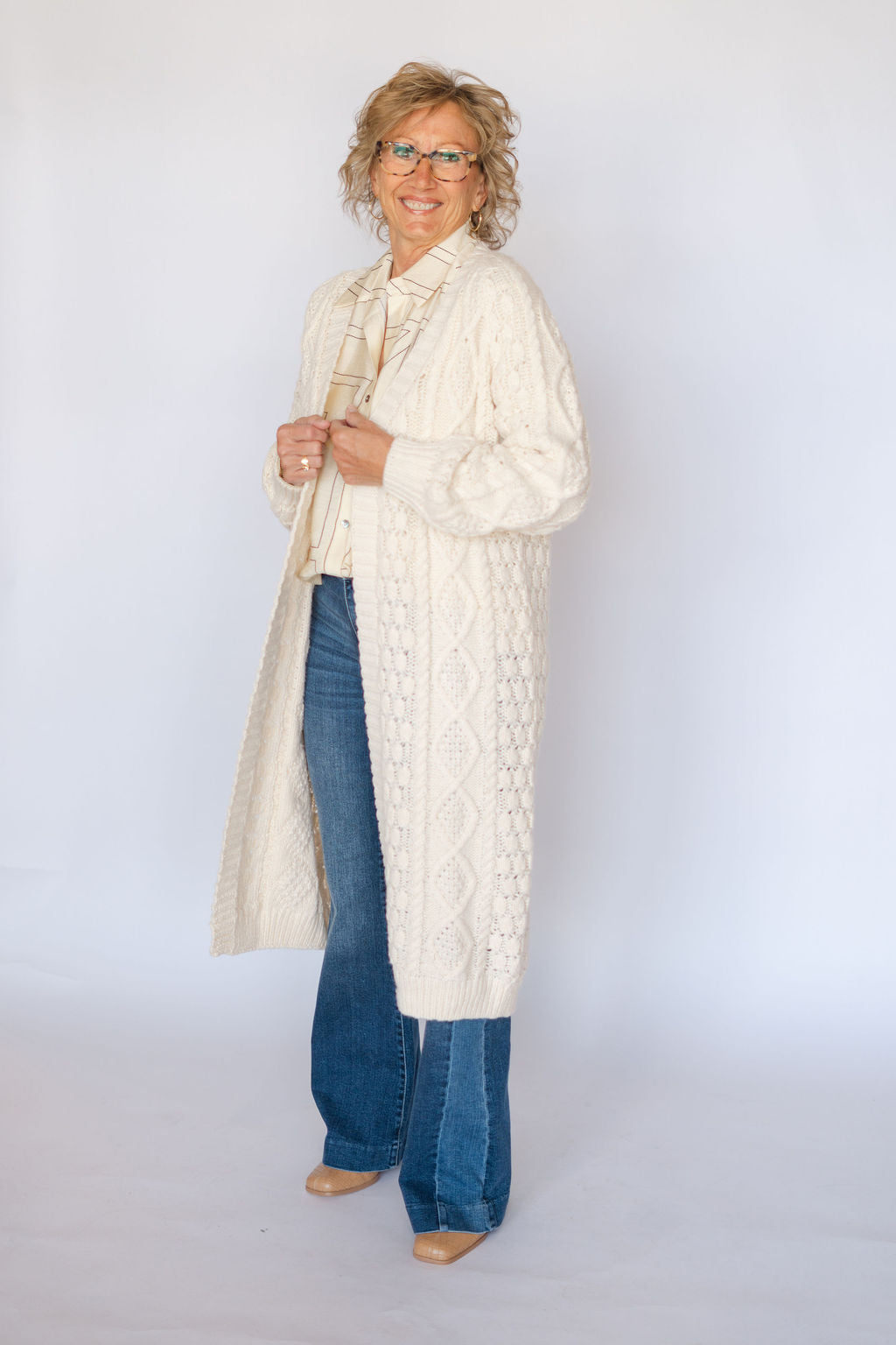 MELANIE CARDIGAN-CREAM