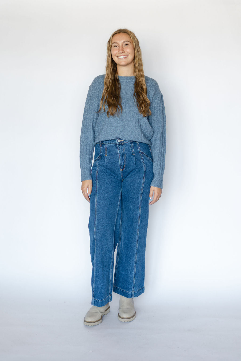 MILA SWEATER-BLUE