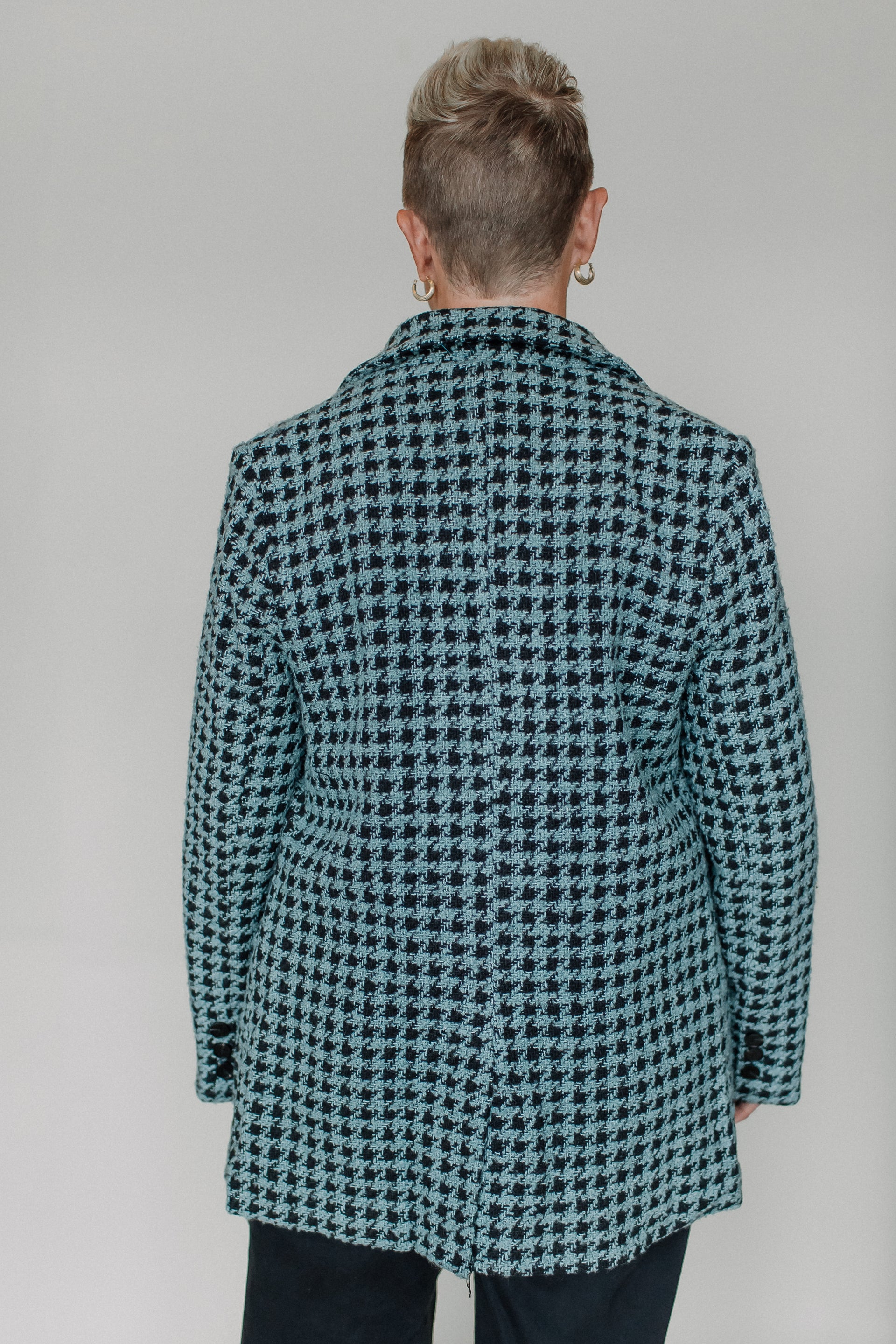 CATALINA TWEED BLAZER-TEAL