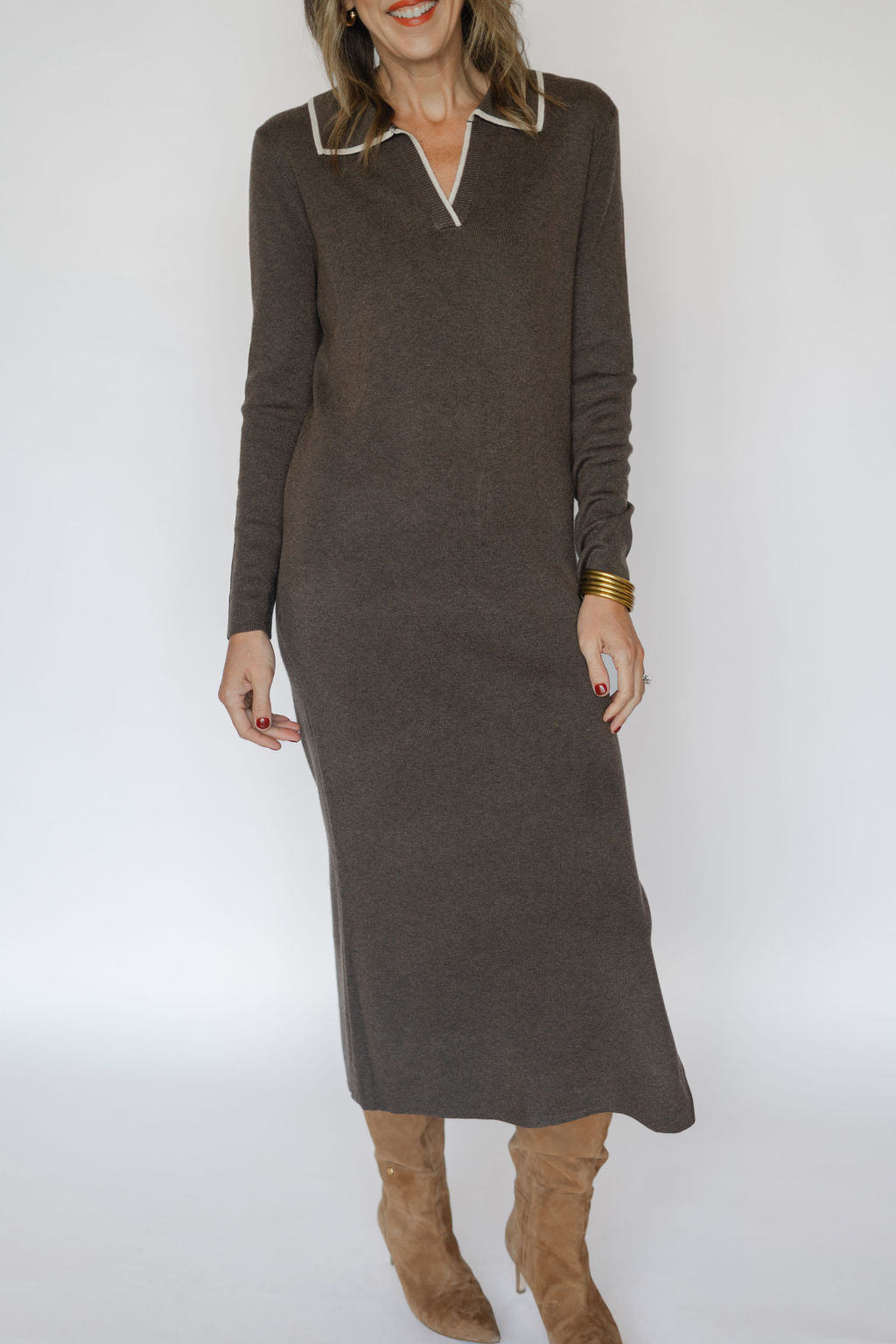 TISSA DRESS-ESPRESSO