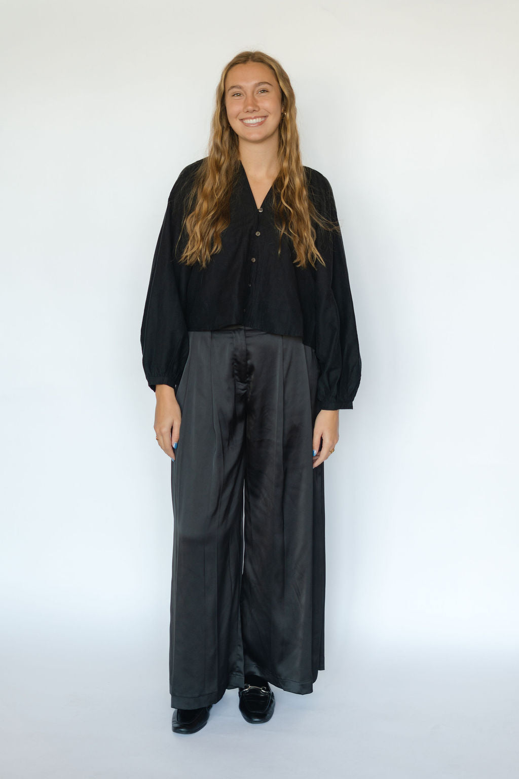 PENSEE BLOUSE-BLACK NOIR