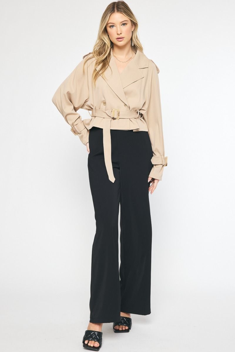 AVA JACKET-TAUPE