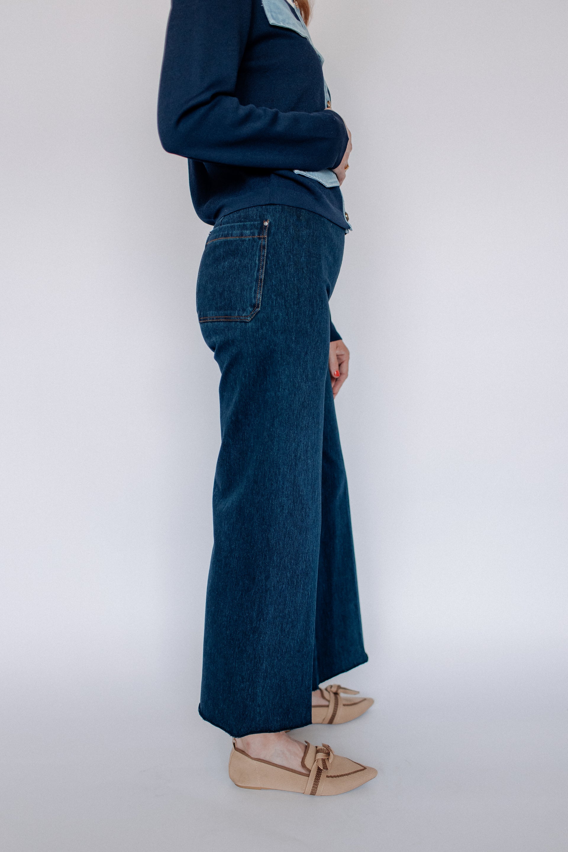 ERIN HI WAIST WIDE LEG DENIM-INDIGO
