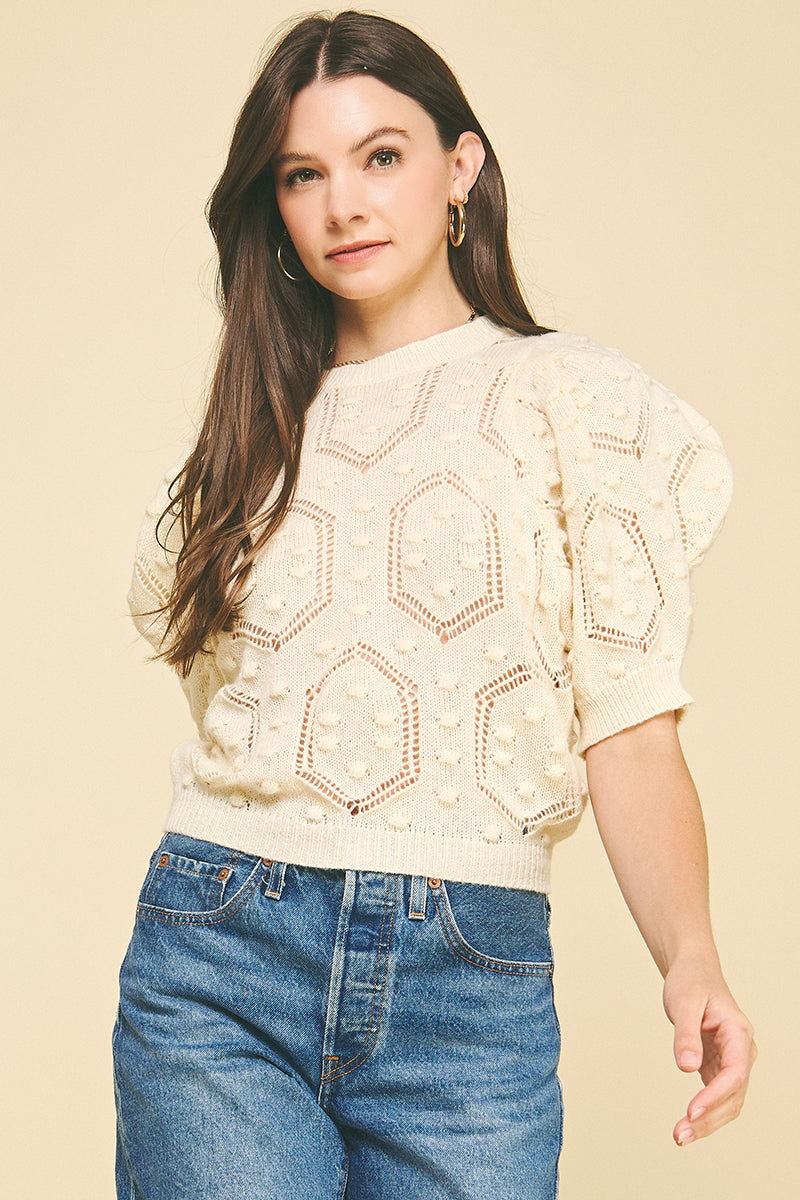 GABRIELA SWEATER-IVORY