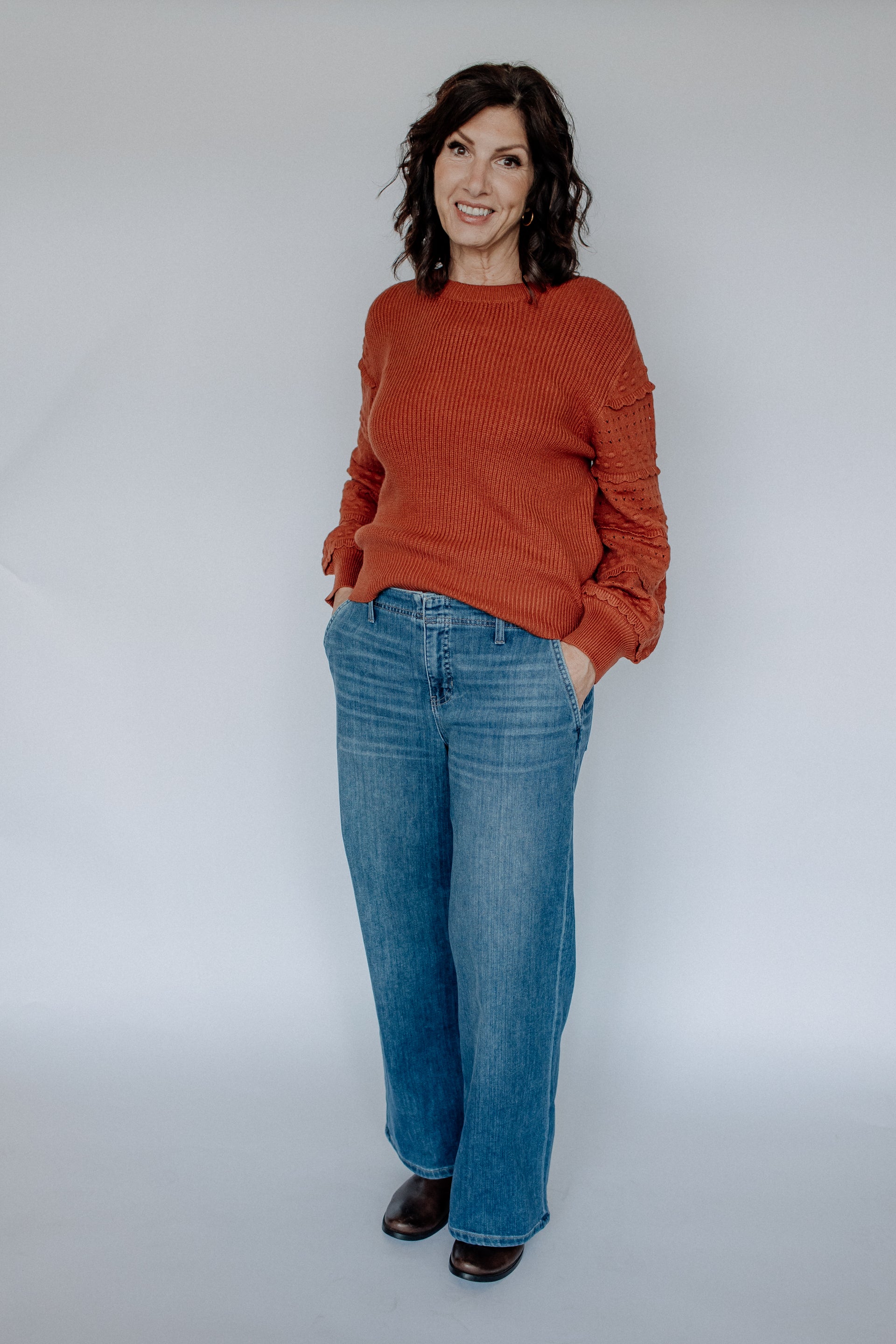 30" WEEKENDER WIDE LEG DENIM-WALNUT CREEK